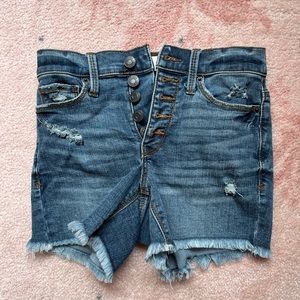Mudd Jean Shorts High Rise Multiple Buttons